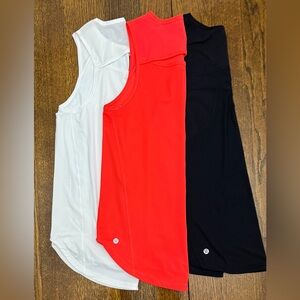 🍋LIKE NEW Lululemon 3Pc Sculpt Tanks Tops